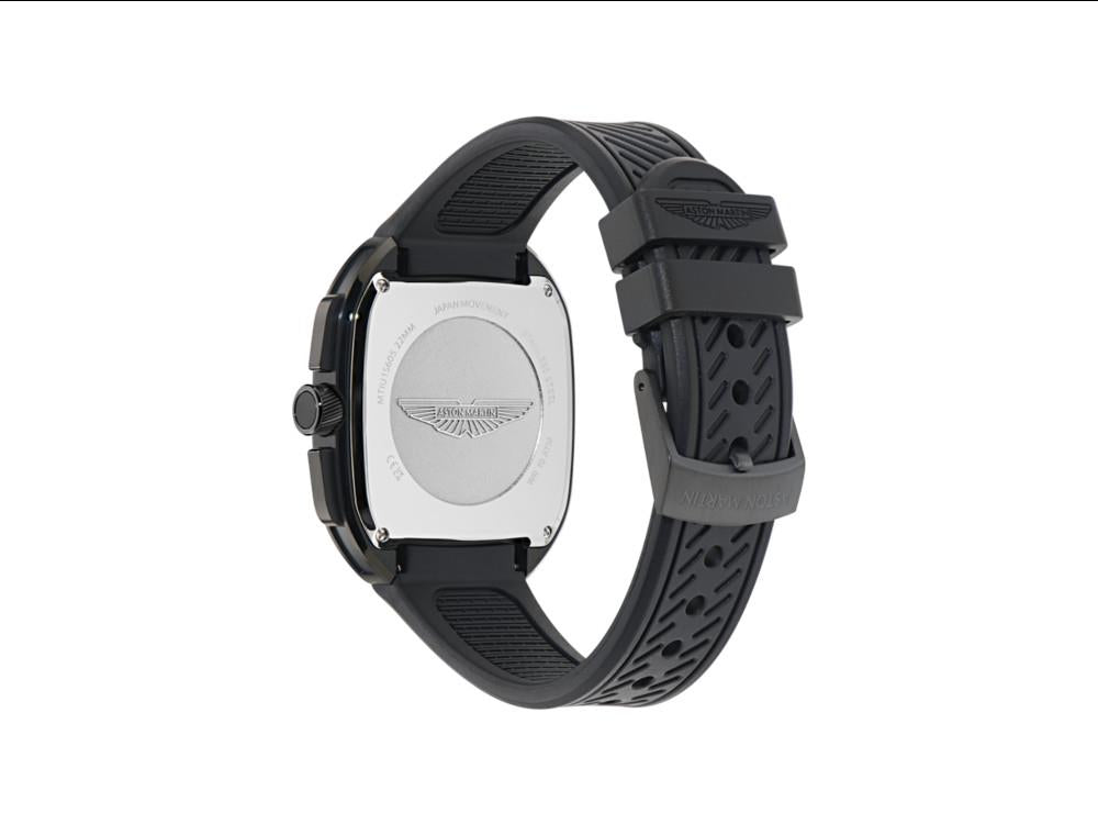 Aston Martin Icon ULT Quartz Watch, Recycled Steel, Black, 40 mm,  MTIU1S605