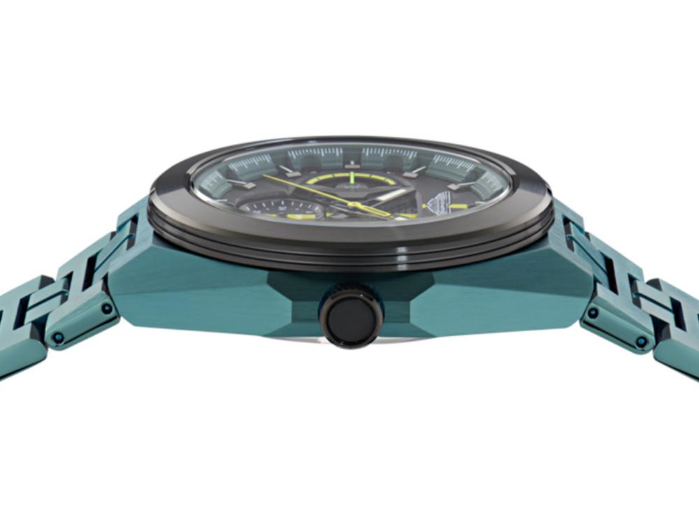 Aston Martin Thrill TKS Quartz Watch, Recycled Steel, Black, 42 mm, MTRI2S606