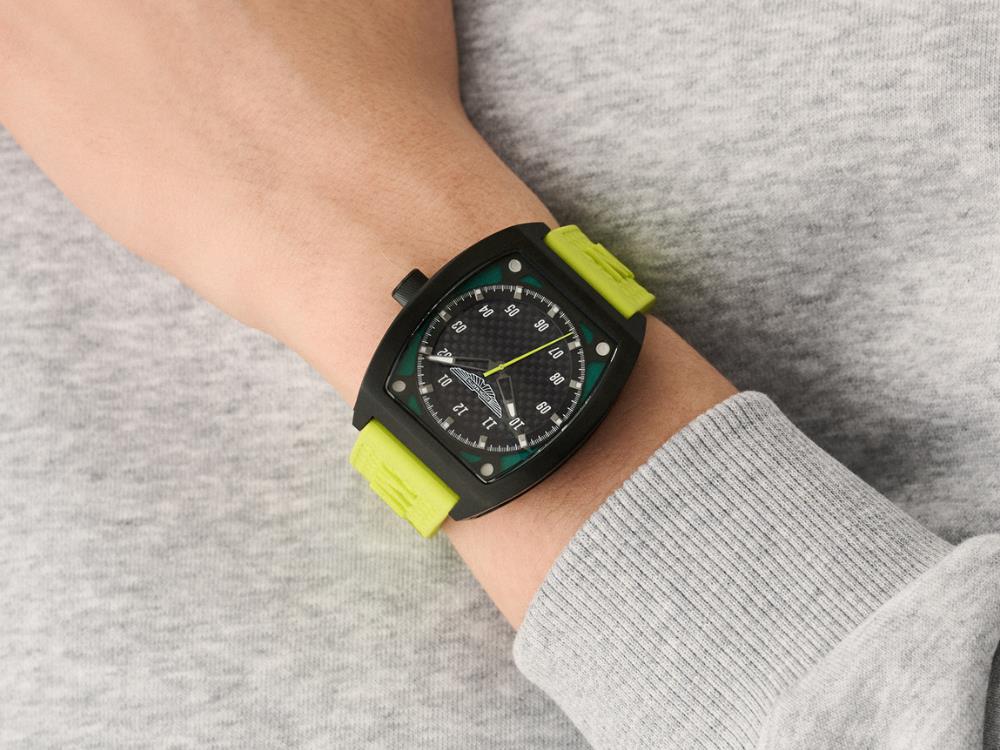 Aston Martin Thrill TRG Quartz Watch, Titanium, Black, 41 mm, MTRT2F603