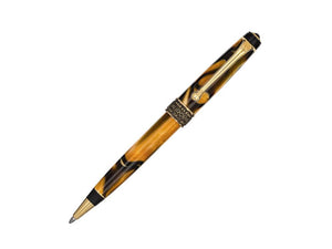 Aurora Limited Edition Ballpoint pen, Marbled resin, Gold trim, 526