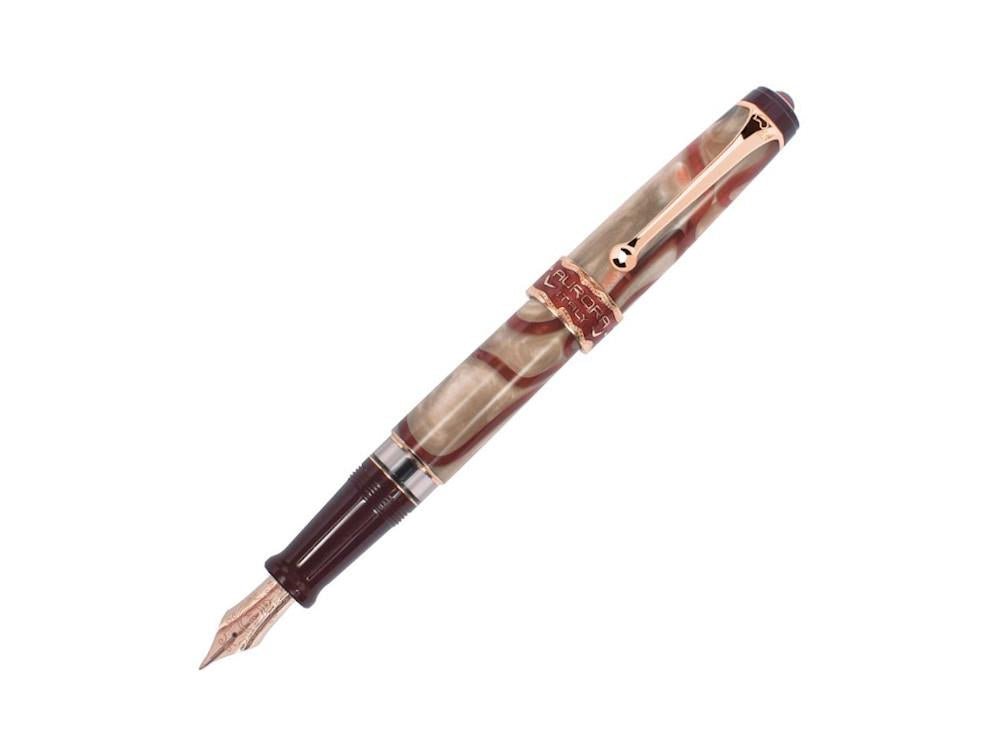 Aurora Oceania Fountain Pen, Limited Ed., Marbled resin, Rose Gold trims