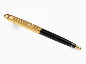 Aurora 88 Ballpoint pen, Black resine, Gold plated trim, 831