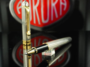 Aurora, 88, Aurora 88 Rollerball pen, Gold trim, Silver .925, 876
