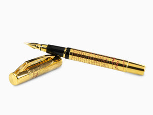 Aurora Leonardo Da Vinci Limited Edition Fountain Pen, Gold, 18k Gold