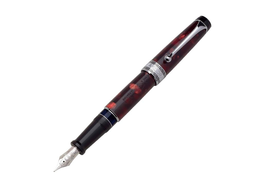 Aurora Optima Fountain Pen, Auroloide, Burgundy, 996-CX