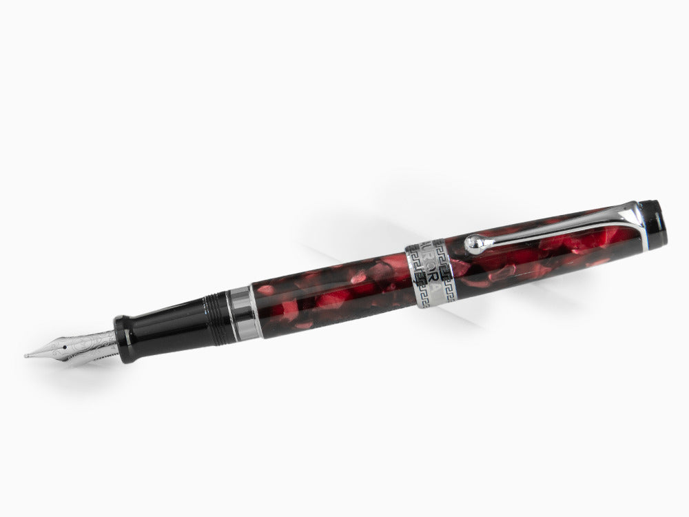 Aurora Optima Fountain Pen, Auroloide, Burgundy, 996-CX