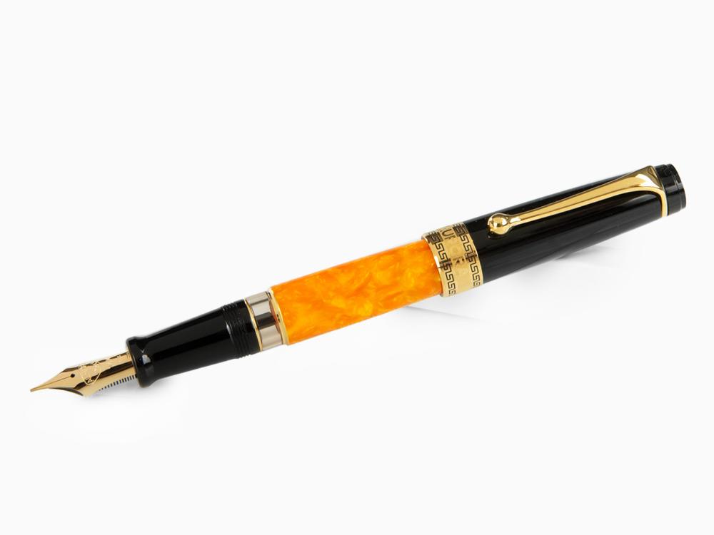 Aurora Optima O' Sole Mio Fountain Pen, Auroloide, Gold, 997-NAO
