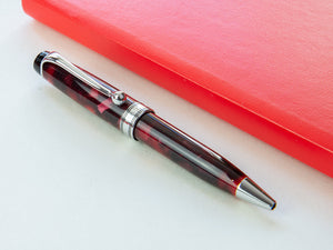 Aurora Optima Mini Ballpoint pen, Burgundy Auroloide, Chrome trim, 998-CMXA