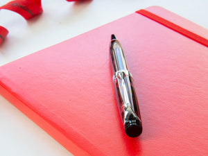 Aurora Optima Mini Ballpoint pen, Burgundy Auroloide, Chrome trim, 998-CMXA