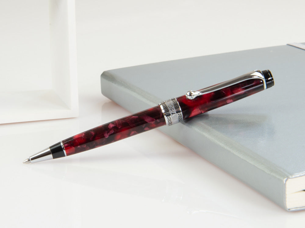 Aurora Optima Ballpoint Pen, Auroloide, Chrome Trim, 998-CXA