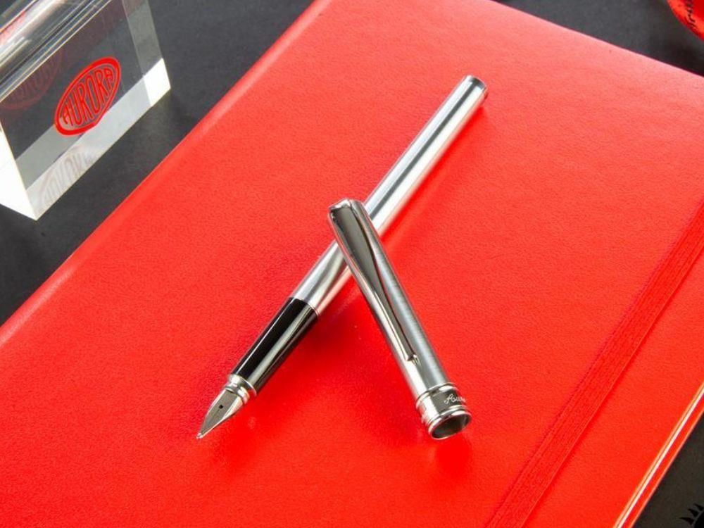Aurora Magellano Fountain Pen, Chrome, A09