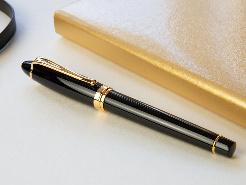 Aurora Ipsilon Fountain Pen - Black Resin Body  - B11N