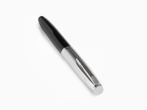 Aurora Duo-Cart Fountain Pen, Black Resin, Chrome, DC57-CNM