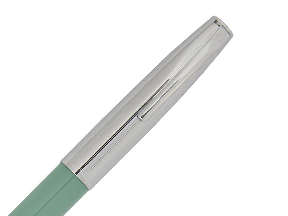 Aurora Duo-Cart Fountain Pen, Green resin, Chrome, DC57-CVM
