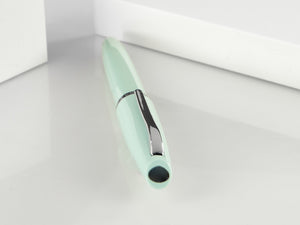 Aurora Style Fountain Pen, Resin, Silver trim, Aquamarine, E12AC