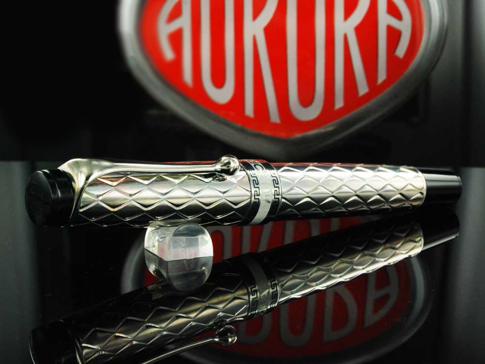 Aurora Roller Pen Riflessi - .925 Sterling Silver Cap and Barrel - G71