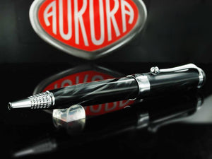 Aurora Alpha Ballpoint pen, Resin, Chrome Trim, Black, H31CN