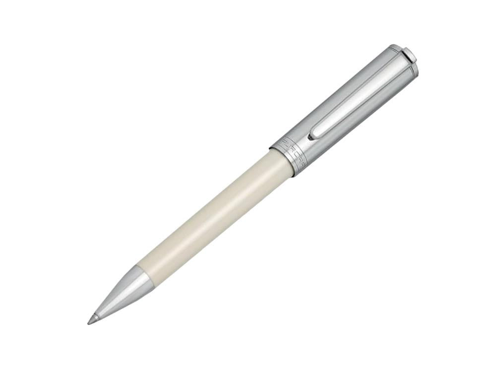 Aurora TU Ballpoint Pen - White Resin and Chromed Cap - T31CW