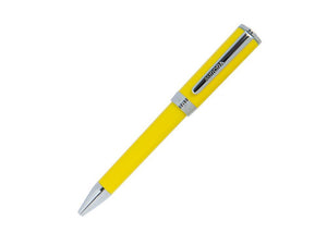 Aurora TU Ballpoint Pen - Yellow Resin - Chromed - T31Y