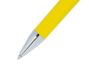 Aurora TU Ballpoint Pen - Yellow Resin - Chromed - T31Y