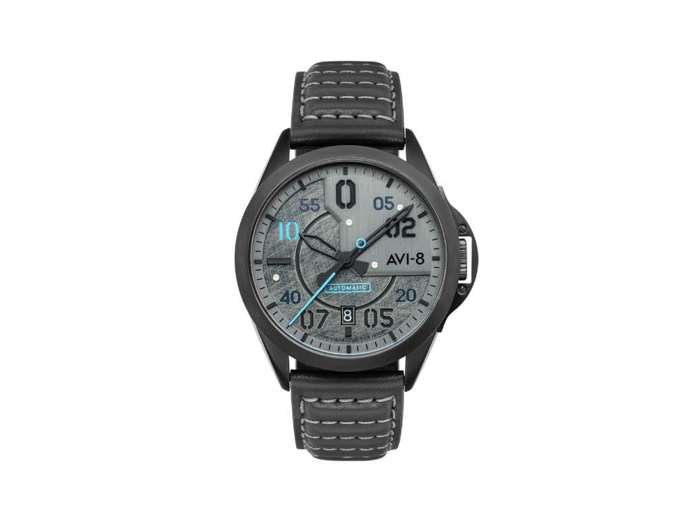 AVI-8 P-51 Mustang Hitchcock Sands Point Automatic Watch, Grey, 43mm, AV-4086-04