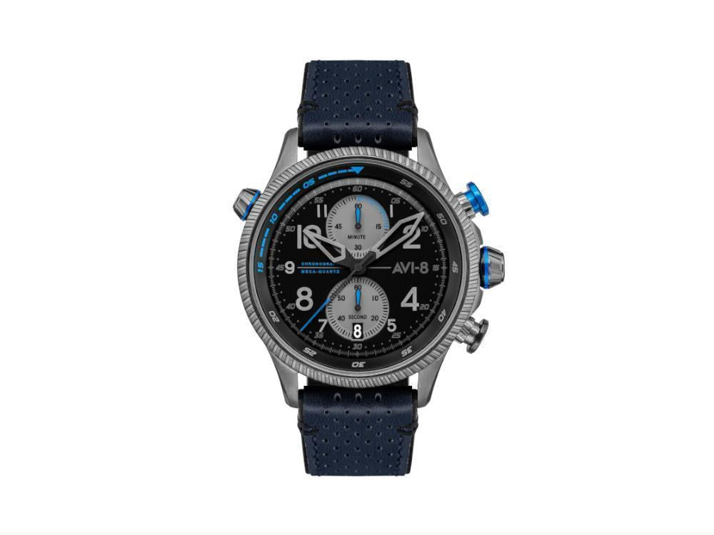 AVI-8 Hawker Hunter Duke Chronograph Colerne Quartz Watch, Grey, AV-4080-02