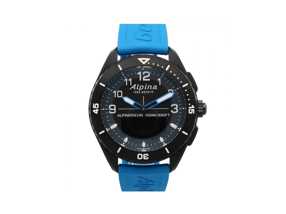 Alpina Alpiner X Alive Quartz Watch, Black, Alarm, Day, AL-284LBBW5AQ6