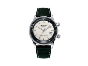 Alpina Seastrong Diver 300 Heritage Automatic Watch, White, 42 mm, 30 atm, Day