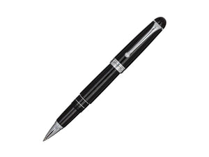 Aurora 88 Rollerball pen, Resin, Black, Chrome Trim, 870-C