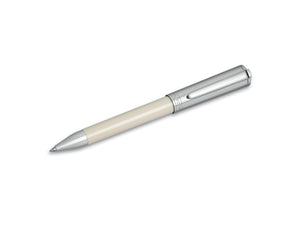 Aurora TU Ballpoint Pen - White Resin and Chromed Cap - T31CW