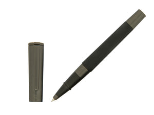Aurora TU Full Metal Black Rollerball pen, Resin, Ruthenium trim, Black, T70-CRN