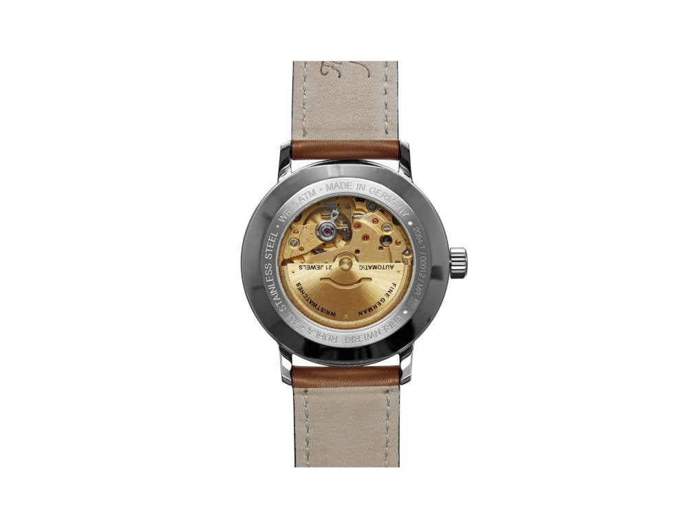 Bauhaus Aviation Gessau Automatic Watch, White, 40 mm, Miyota 8215, 2064-1