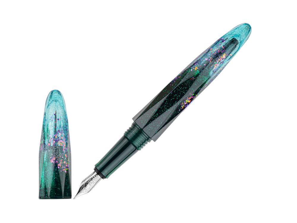 Benu Briolette Starlit Oasis Fountain Pen, Green, 17.2.14.5.0
