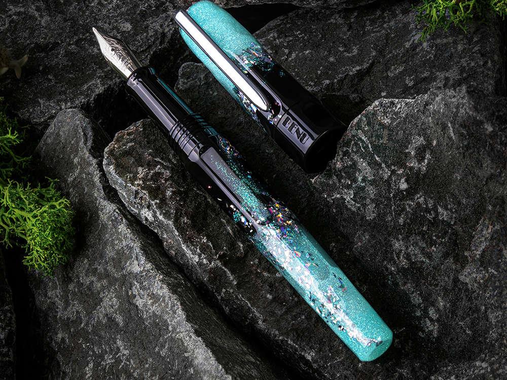 Benu Talisman Edelweiss Fountain Pen, Turquoise, 19.2.06.5.0