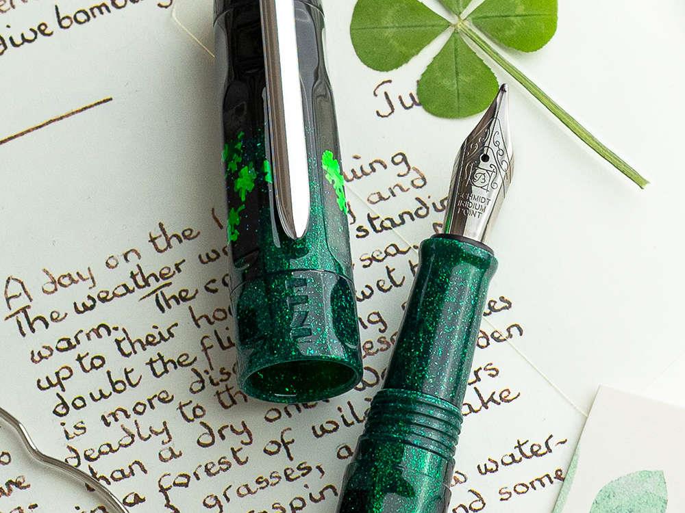 Benu Talisman Four-Leaf Clover Fountain Pen, Green, 19.2.07.5.0