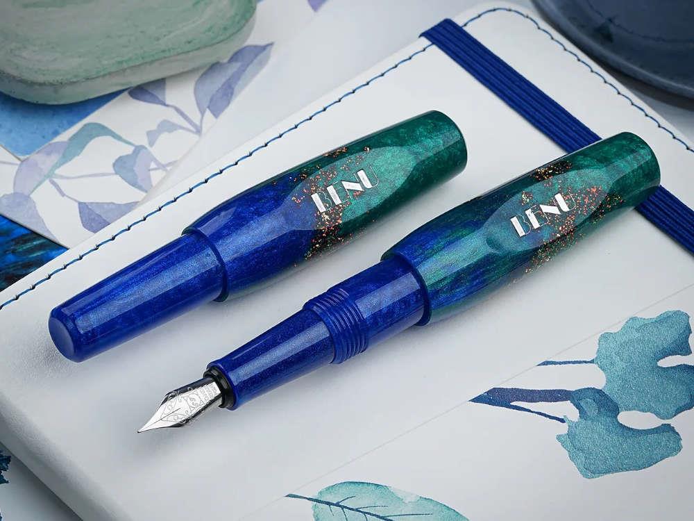 Benu Pixie Emerald Sea Fountain Pen, Green, 24.2.5.5.0