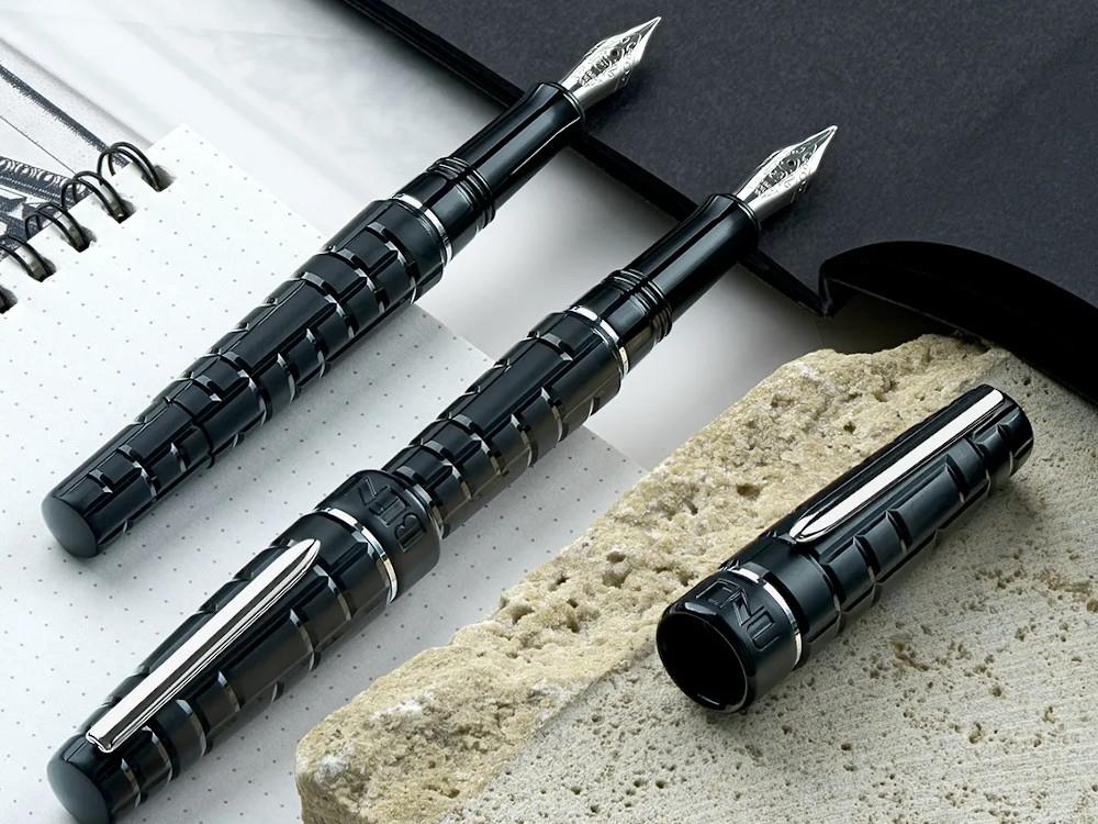 Benu Tessera Onyx Fountain Pen, Resin, Black, 25.2.1.5.0