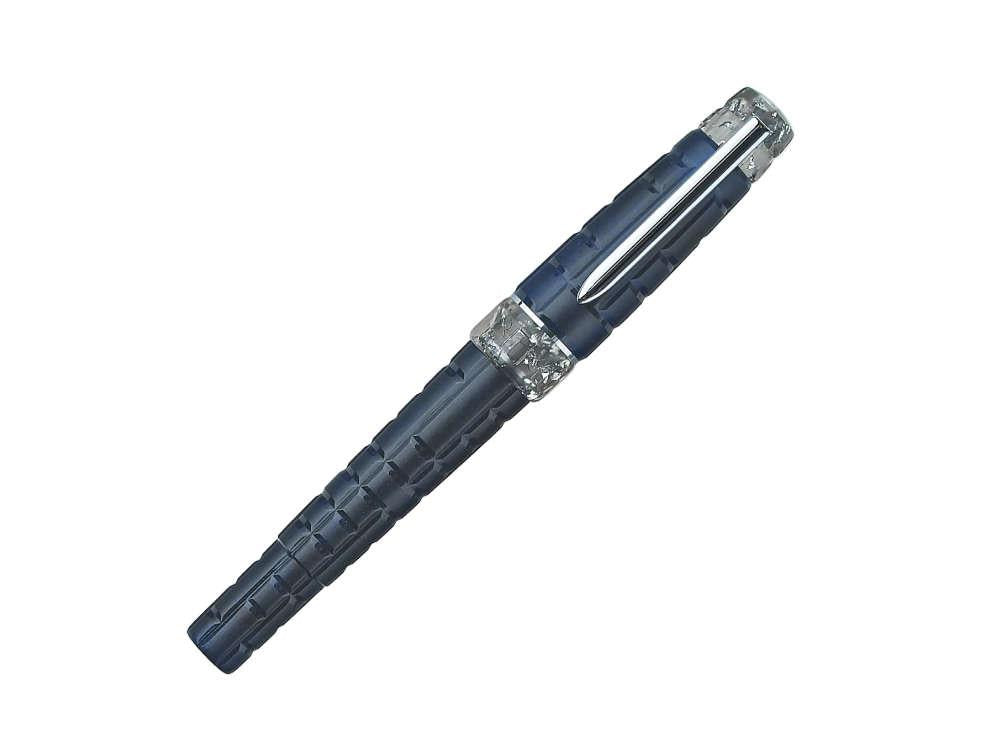Benu Tessera Galena Fountain Pen, Resin, Blue, 25.2.3.5.0