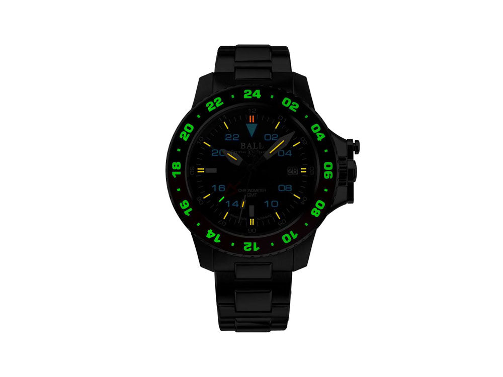 Ball Engineer Hydrocarbon AeroGMT II Automatic Watch, 40 mm, DG2118C-S11C-BK
