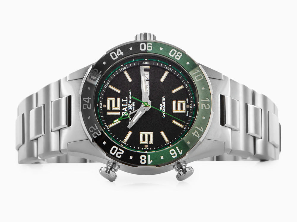 Ball Roadmaster Marine GMT Automatic Watch, Black, 40 mm, GMT, DG3030B-S2C-BK