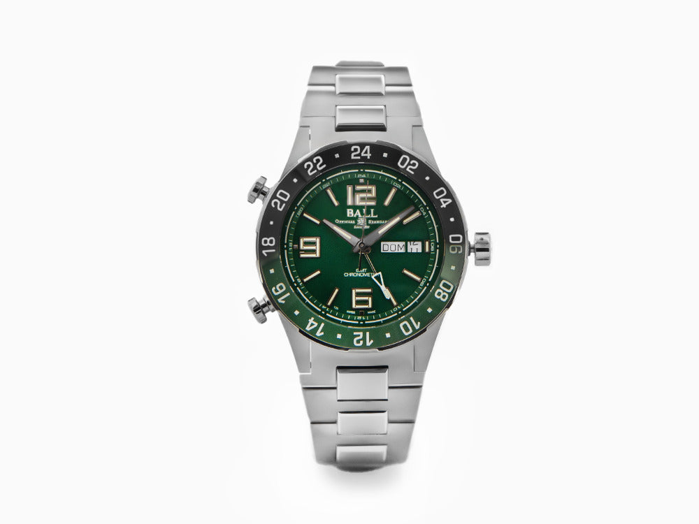 Ball Roadmaster Marine GMT Automatic Watch, Green, 40 mm, GMT, DG3030B-S2C-GR