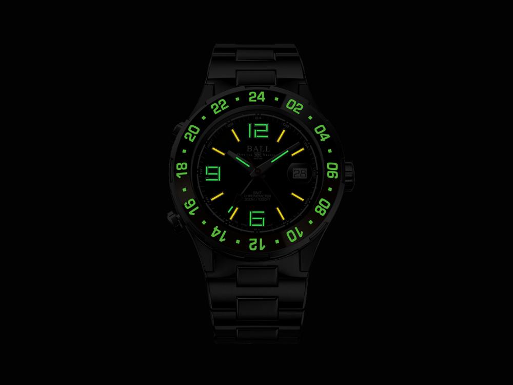 Ball Roadmaster Pilot GMT Automatic Watch, 40 mm, LE, DG3038A-S5CJ-BK