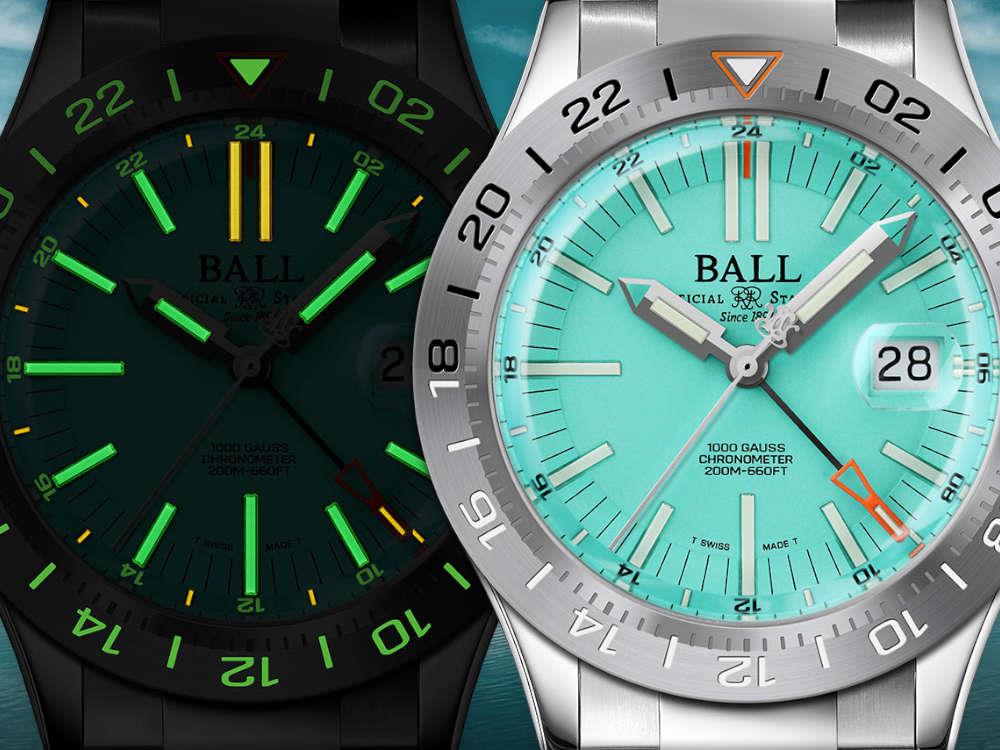 Ball Engineer III Outlier GMT Automatic Watch, Turquoise, 40 mm, DG9000B-S2C-TQ