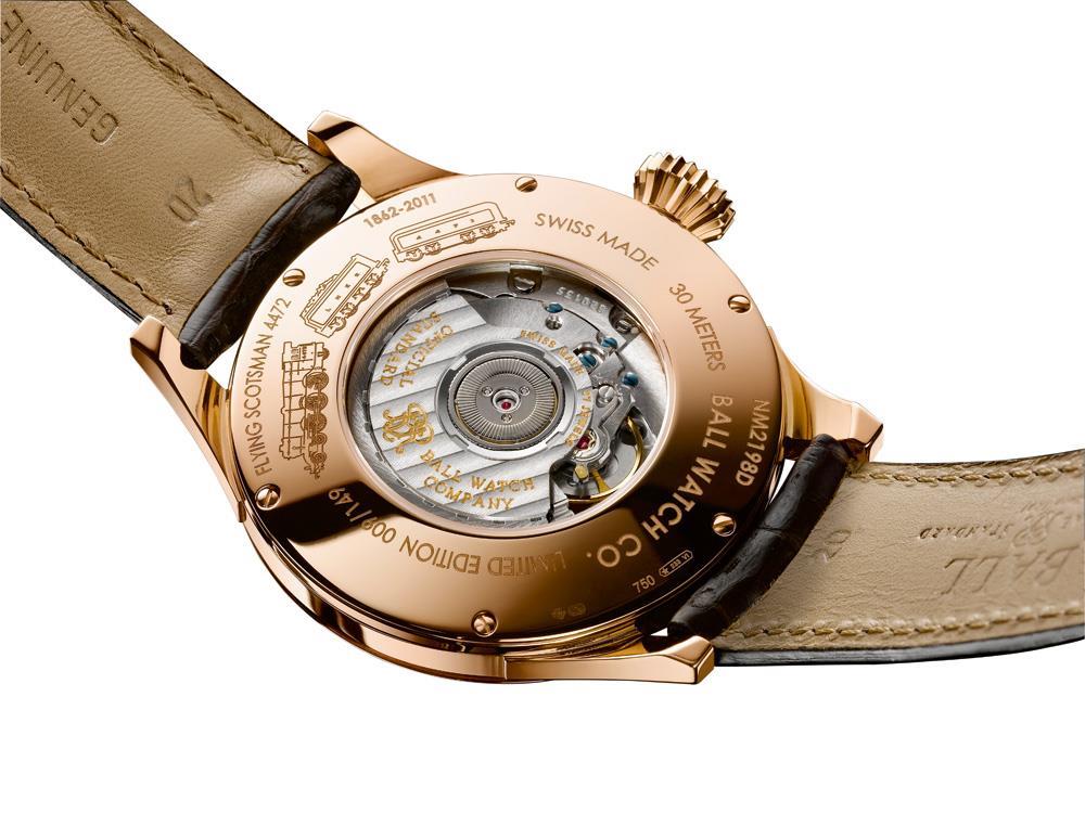 Ball Trainmaster Flying Scotsman Watch,  Leather band, Limited Edition, COSC