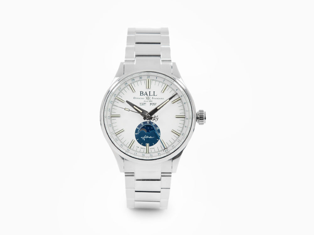 Ball Engineer II Moon Calendar Automatic Watch,  Limited Edition, NM3016C-S1J-WH