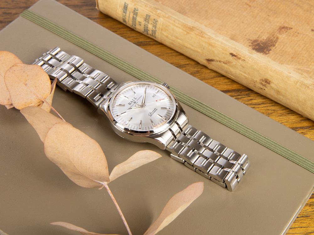 Ball Trainmaster Manufacture 80 hours Automatic Watch, COSC, NM3280D-S1CJ-SL