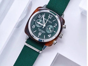 Briston Clubmaster Classic Quartz Watch, Green, 40 mm, 15140.SA.T.10.NBG