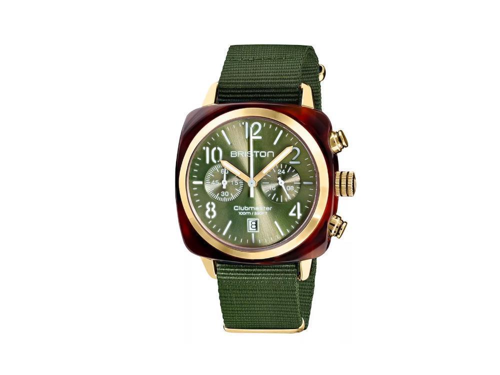 Briston Clubmaster Classic Quartz Watch, Green, 40 mm, 19140.PYA.T.26.NOL