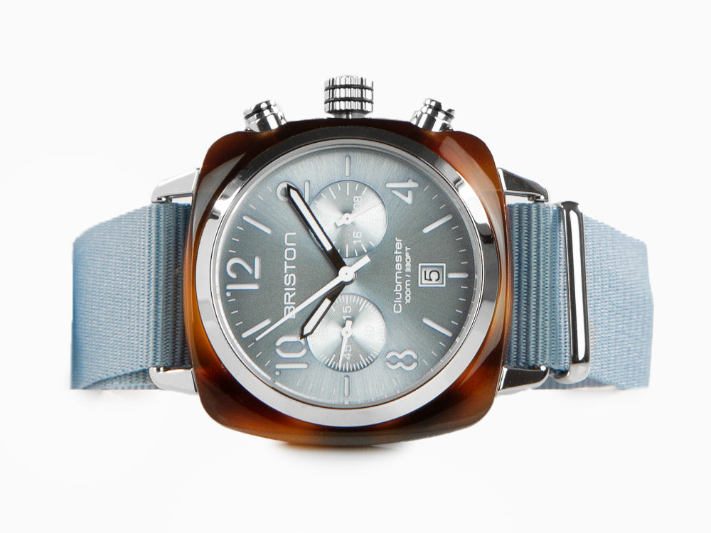 Briston Clubmaster Classic Quartz Watch, Blue, 40 mm, 19140.SA.T.25.NIB