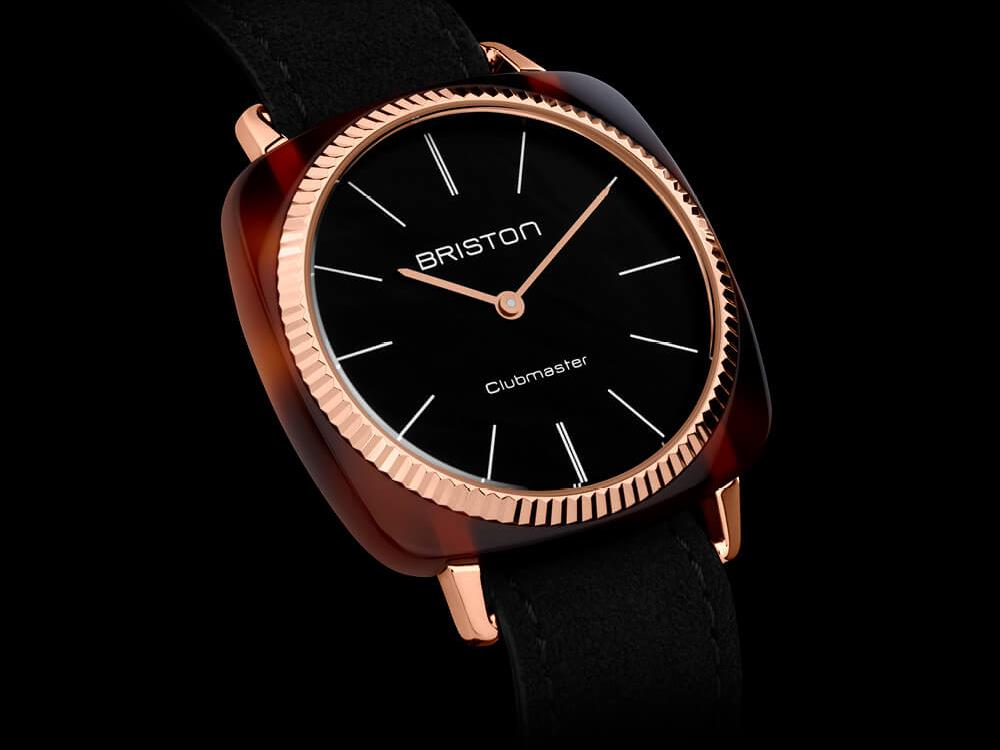 Briston Clubmaster Elegant Quartz Watch Black 37 mm 22937.PRA.T.1.L Iguana Sell UK